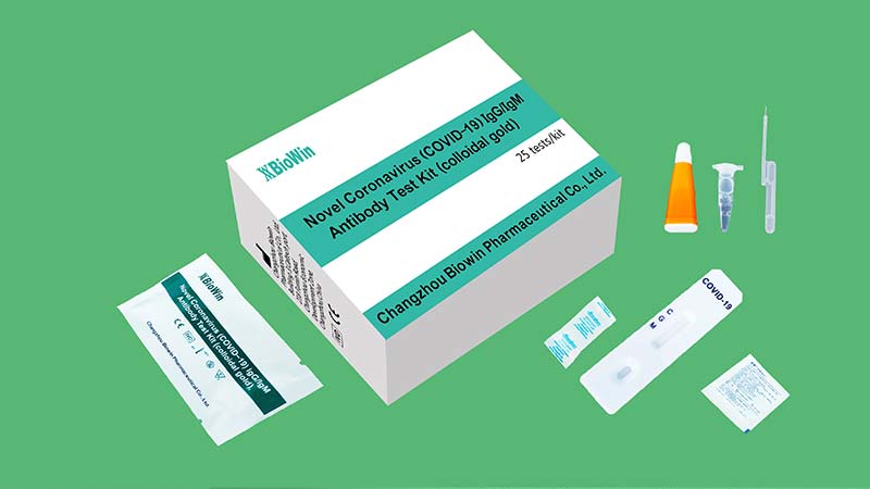 Novel Coronavirus (COVID-19)IgG/IgM  Antibody Test Kit (Colloidal Gold)